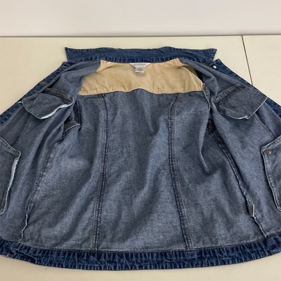 Northern Reflections Denim Jacket Size Large 
Blue Casual Corduroy Cuffs - Picture 6 of 11